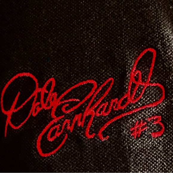 Dale Earnhardt #3 “The Intimidator” Black Polo w/Embroidered Signature - Picture 5 of 7